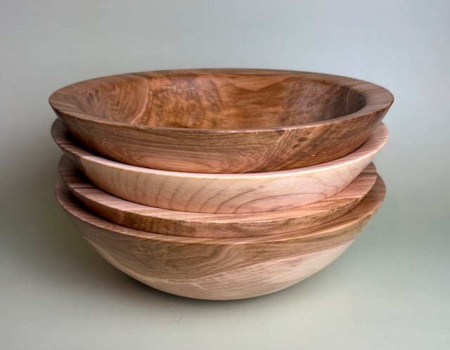 Set of 4 Red Maple Bowls 9.25" x 3"