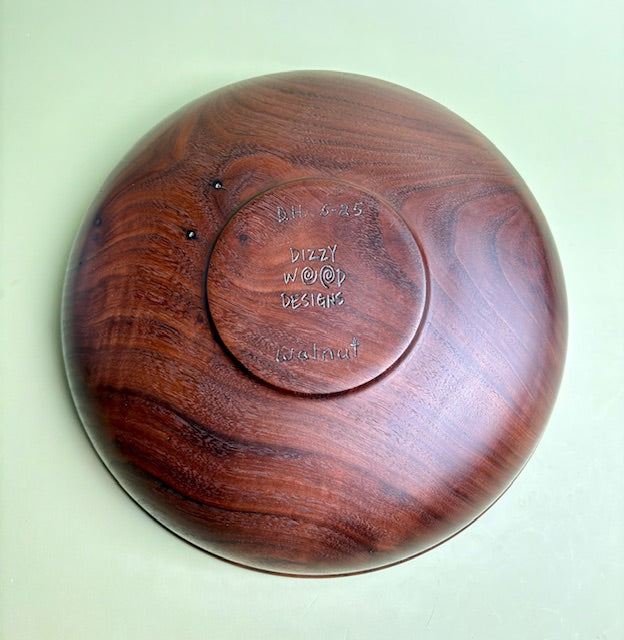 Walnut Bowl 9.25" x 2"