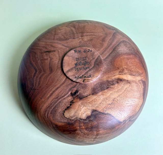 Walnut Bowl 9.75" x 2.25"