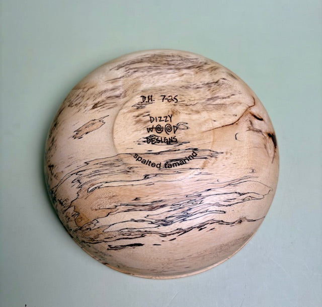 Spalted Tamarind Bowl 7.5" x 2.25"