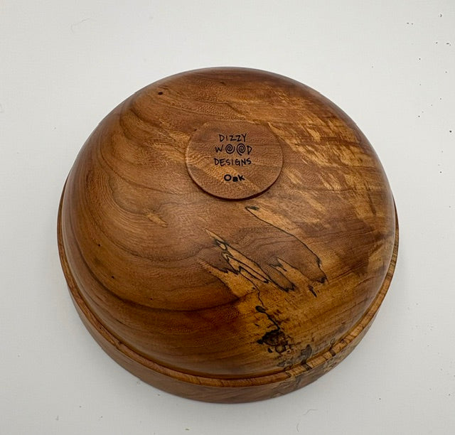 Oak Bowl 10" x 4"