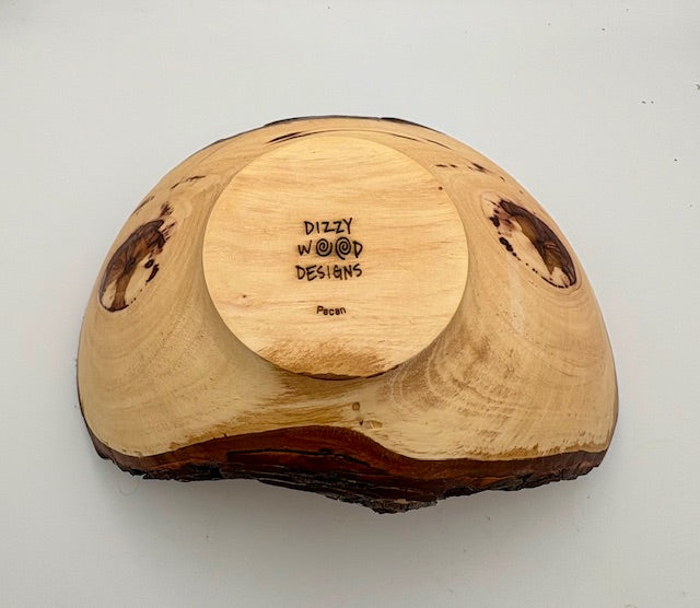 Pecan Live Edge Bowl 10.25" x 4.5"