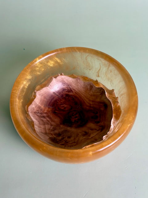Resin and Red Mallee Burl Bowl 5.25" x 2.75"