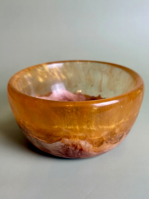 Resin and Red Mallee Burl Bowl 5.25" x 2.75"