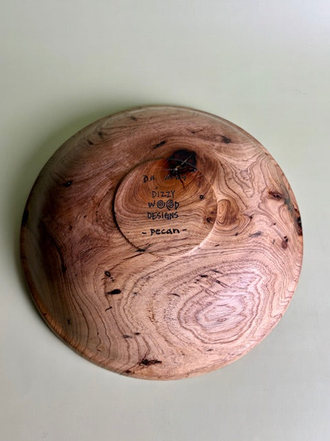 Pecan Bowl 10.5" x 2.5"