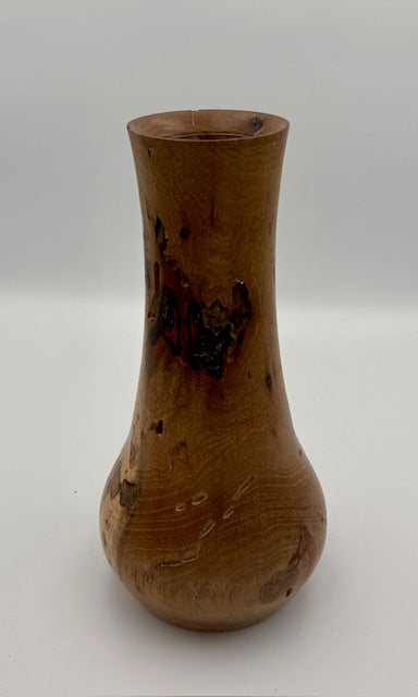 Hickory Vase with Glass Insert