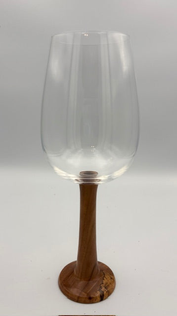 Large Bordeaux Wine Glass with Oak base