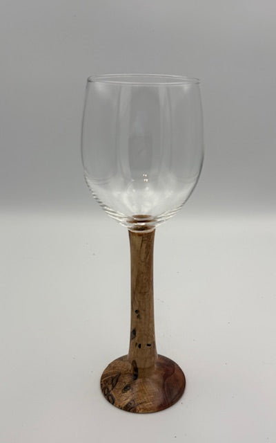 Bordeaux Wine Glass with Pecan base