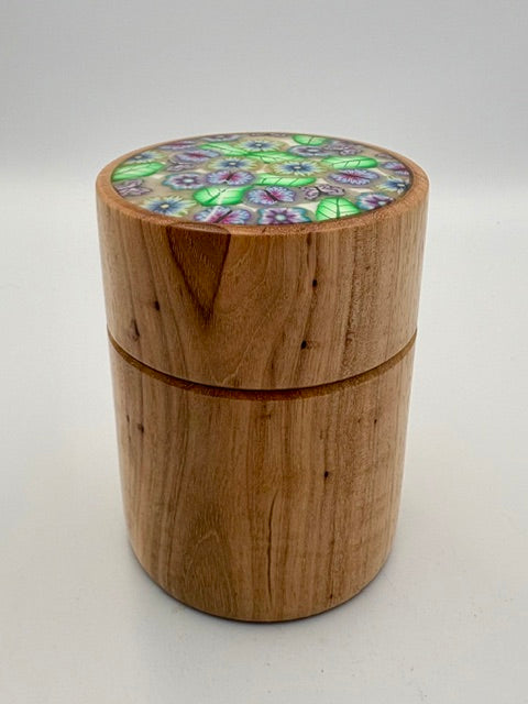 Pecan Box with Polymer Clay Insert