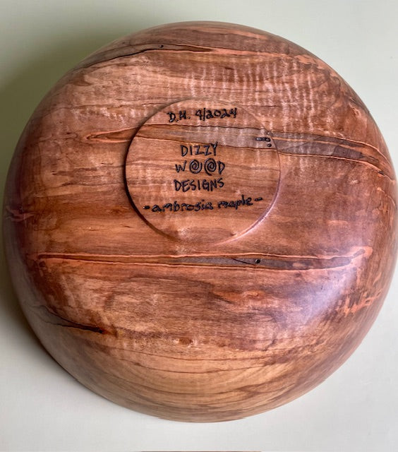 Ambrosia Maple Bowl 9.25" x 3.25"