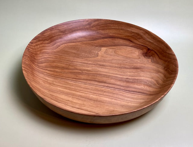 Oak bowl with 100% food safe oil-based finish and buffed to a matte sheen.