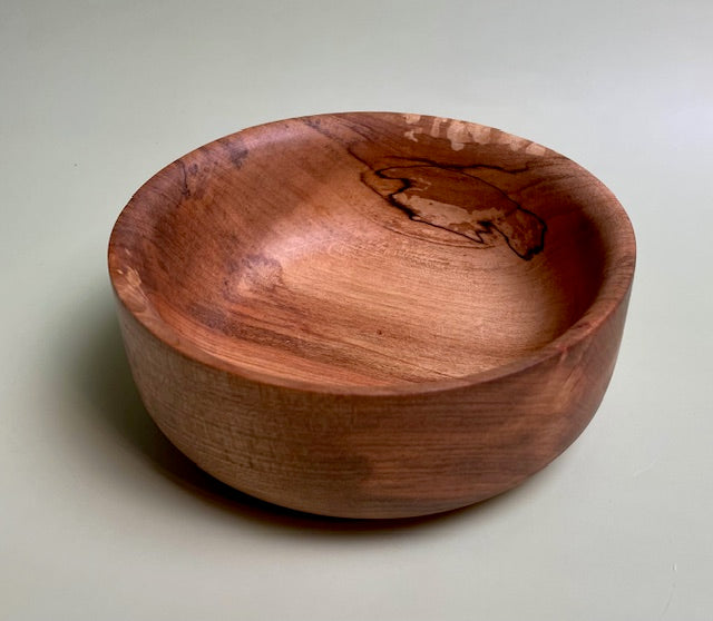 Native Texas pecan bowl with 100% food safe oil-based finish and buffed to a matte sheen.