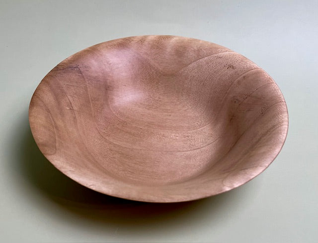 Poplar bowl with 100% food safe oil-based finish and buffed to a matte sheen.