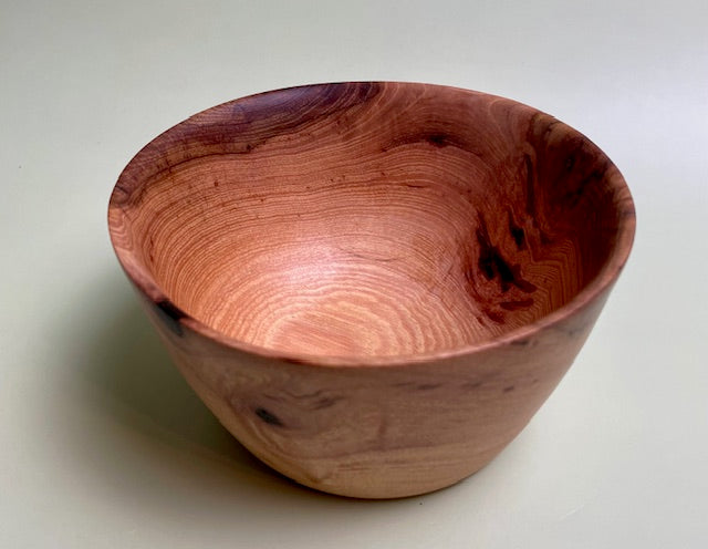 Native Texas post oak bowl with 100% food safe oil-based finish and buffed to a matte sheen.