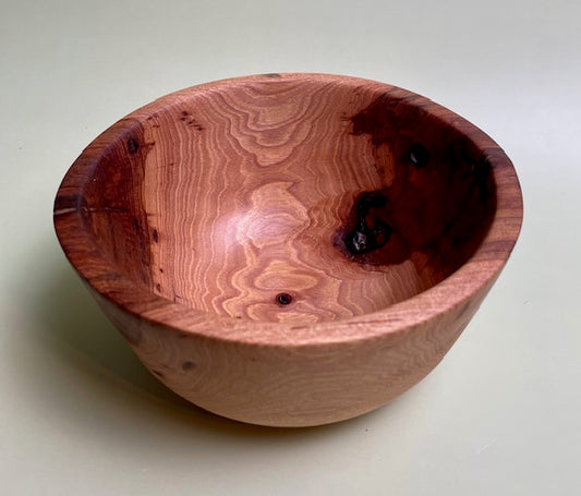 Native Texas post oak bowl with 100% food safe oil-based finish and buffed to a matte sheen.