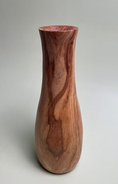 Oak vase finished with a natural oil-based finish and buffed to a matte sheen.