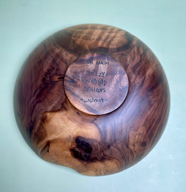 Walnut Bowl 8.5" x 2.25"