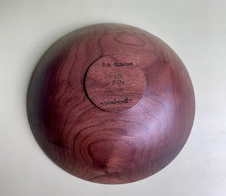 Walnut bowl 9" x 2"